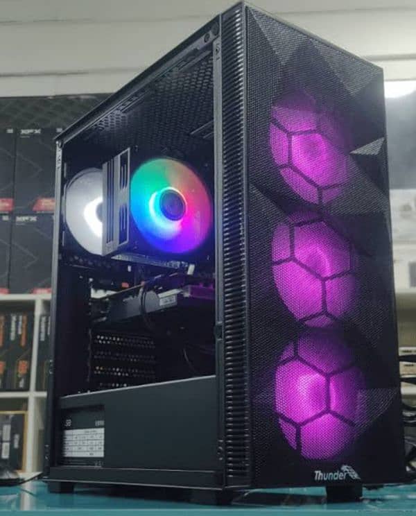 Thunder triumph pc case with 3x RGB fans GAMING CASE 1