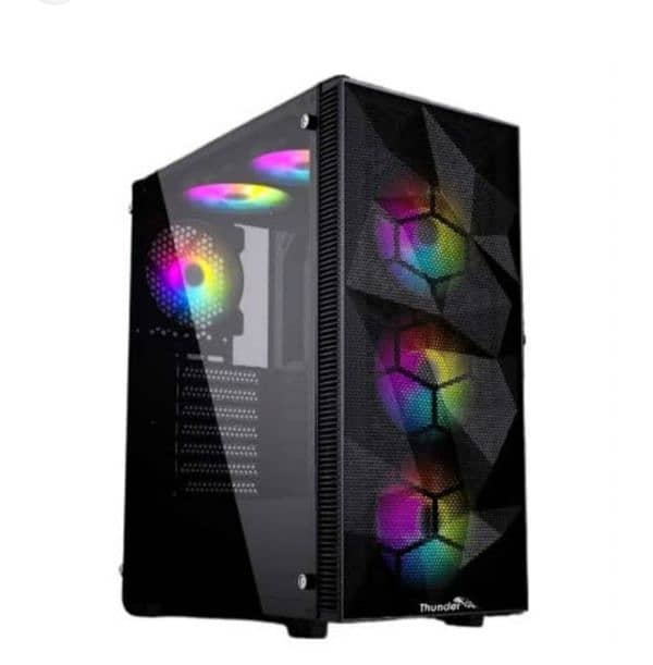 Thunder triumph pc case with 3x RGB fans GAMING CASE 3