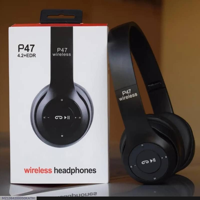 Advanced Noise Cancelling Wireless Headphone - Black 0