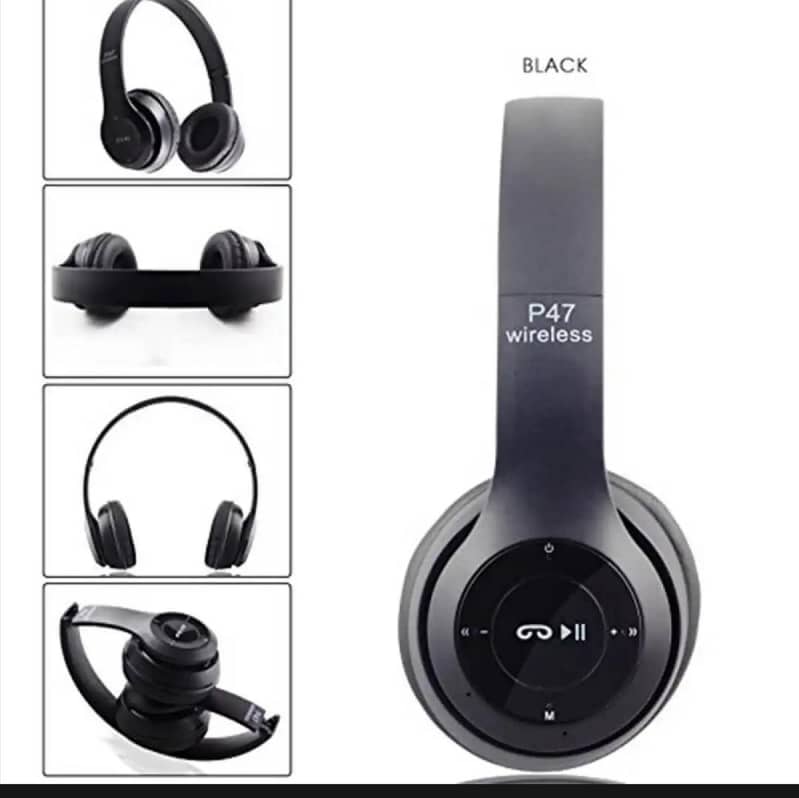 Advanced Noise Cancelling Wireless Headphone - Black 2