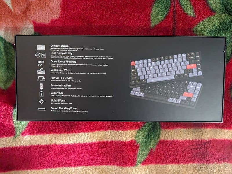 Keychron K2 Pro Mechanical with PBT Oil Resistance Keycaps Installed 1