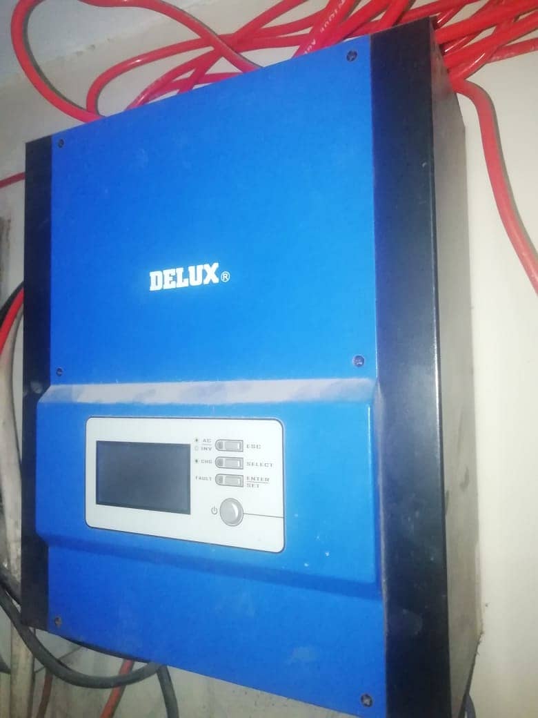 Delux Inverter just like new | With two solar panels 2