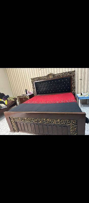 bed , side tables and dressing table for sale 0