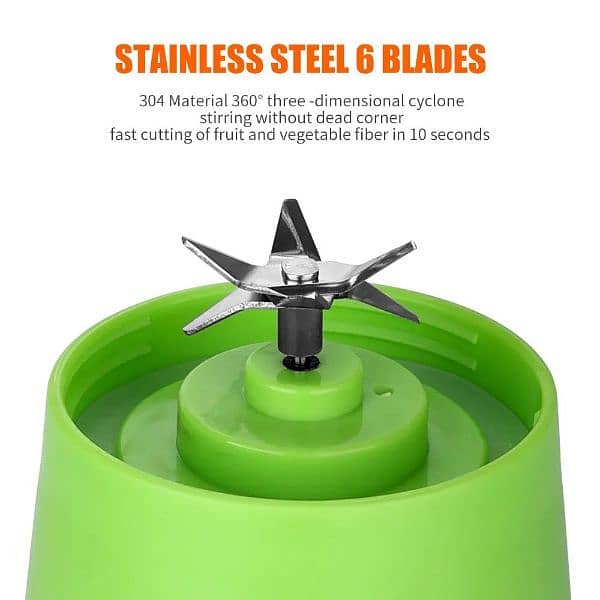 Portable USB Juicer Blender – Rechargeable & Travel-Friendly 2