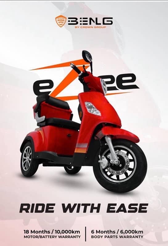 Crown Benling Ezee Model Triwheel Scooty 0