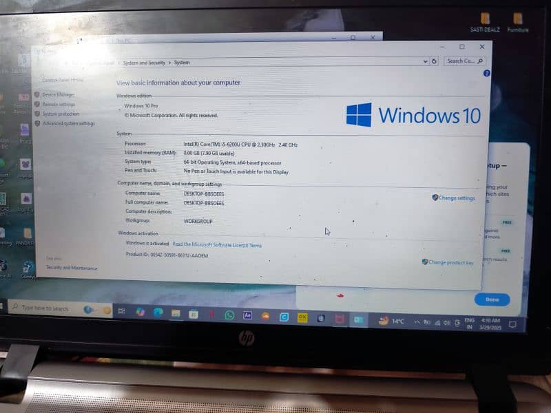 HP ProBook 450 G , i5-6th Generation 0