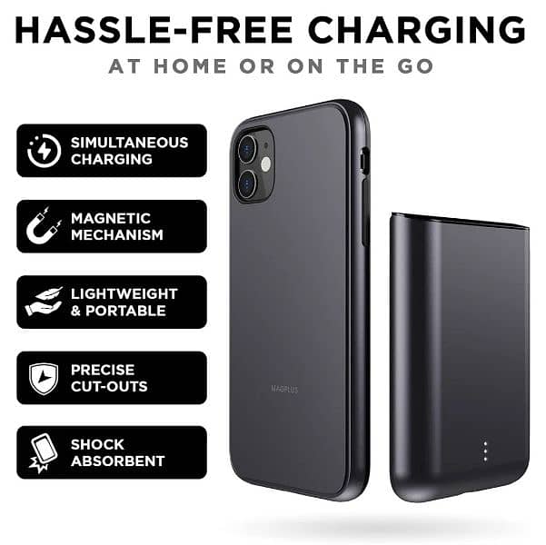Static MAGPLUS Detachable Wireless Battery Case for iPhone 11 PRO 2