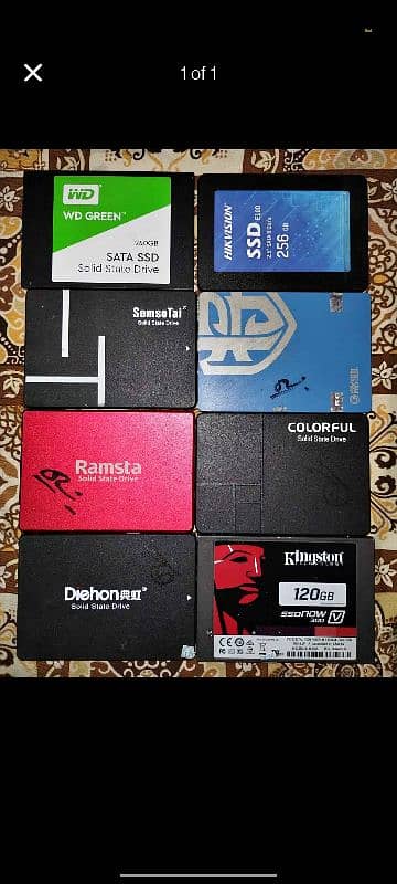 120 and 128 GB SSD 0