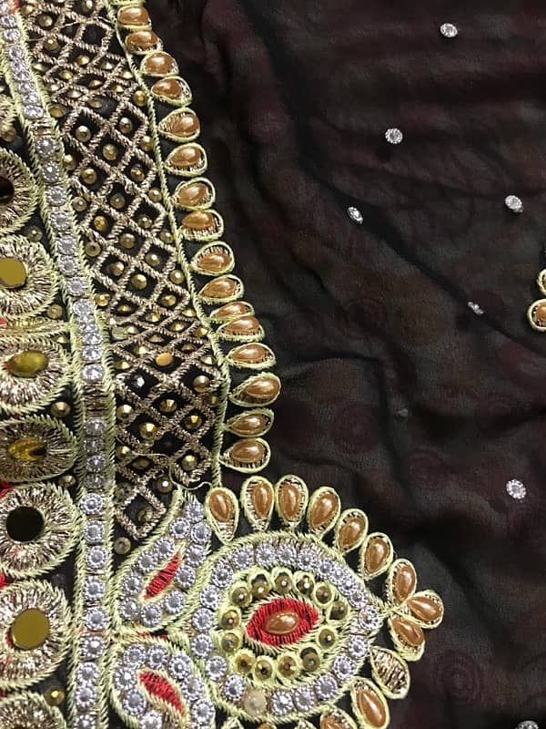 Stitched Black Saree with blouse (Eid, Shadi, Formal, Fancy, Maxi] 6