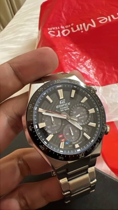 casio edifice branded watch solar powered 1