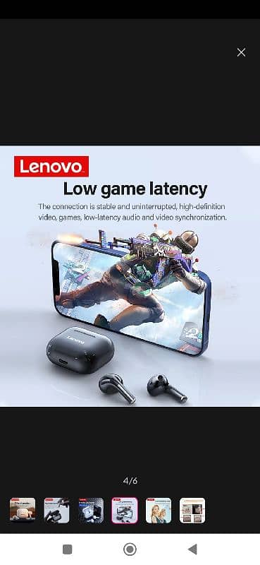 Lenovo original imported air buds head phone wireless p40 model 1