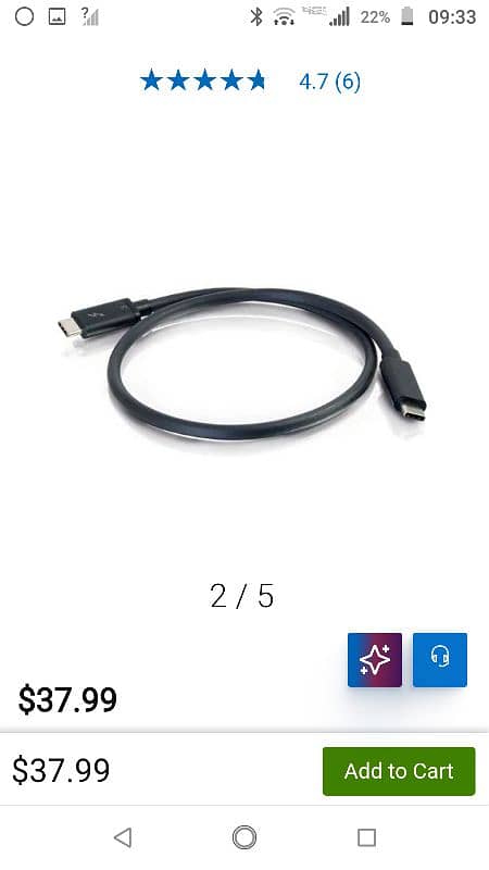Thunderbolt 3 40gbs full functional cable 2