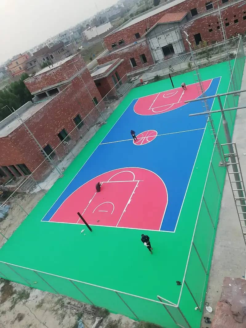 E. P. D. M Flooring| Kids Play Area|Basket Ball Flooring|Badminton 16