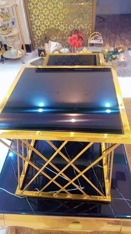 stainless steel electroplating tables set of 2 1