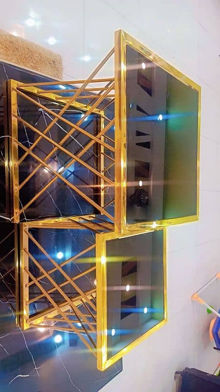 stainless steel electroplating tables set of 2 2
