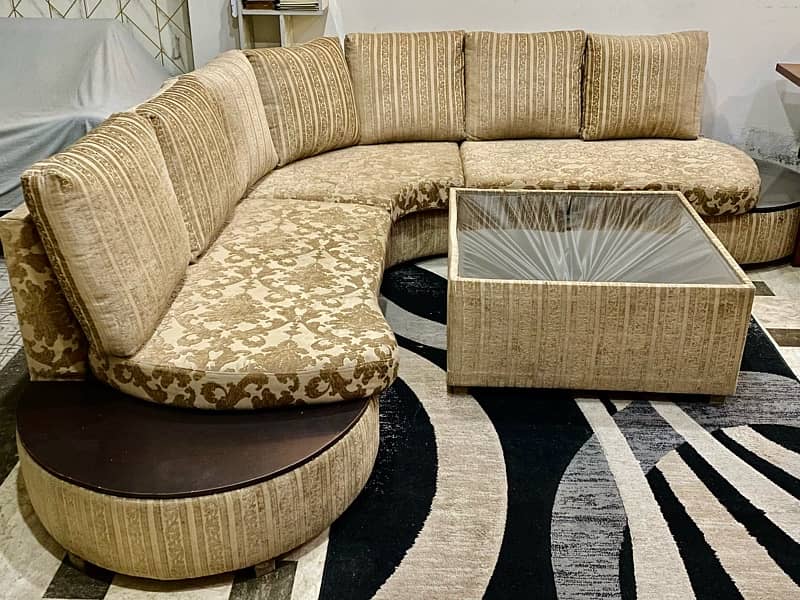 7 Seater L Shape Sofa Set 1