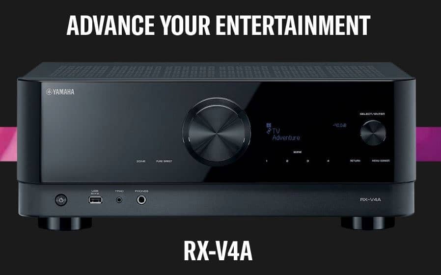 Yamaha RX-V4A 5.2-Channel AV Receiver with 8K HDMI and MusicCast 0