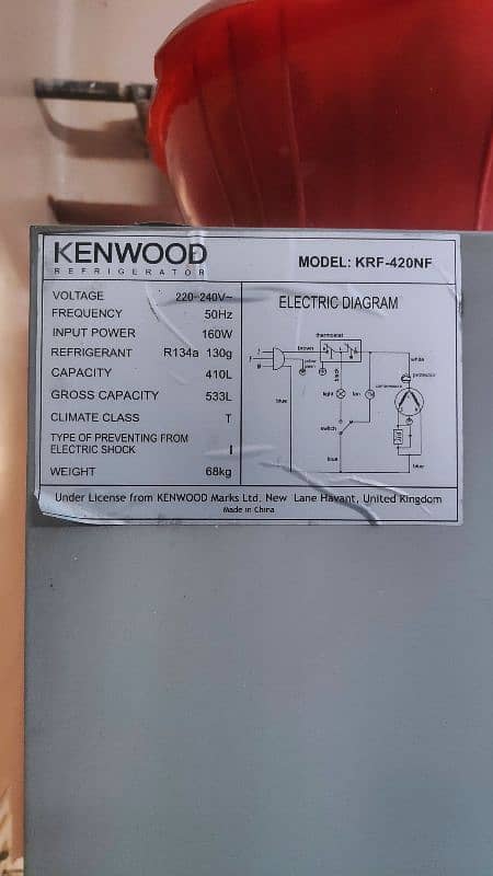 Kenwood Refrigerator In Good Condition 2