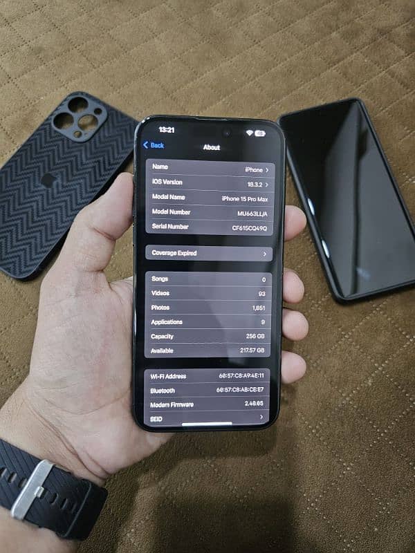 iPhone 15 Pro Max 256GB JV Brand New 7 Cycle Count 1