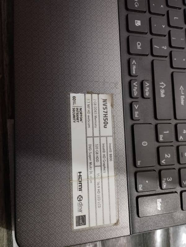 Gateway laptop for sell 256 gb hard disk excellent Condition 15