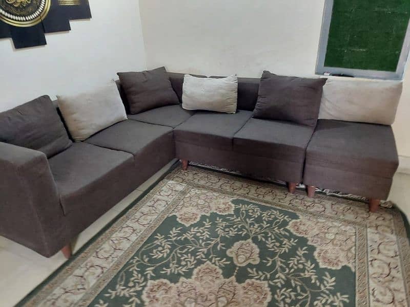 L shaped sofa in good condition | call : 03065344539 2