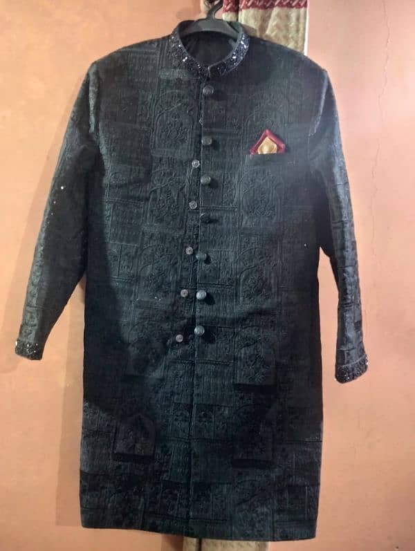 Sherwani Black Colour 2