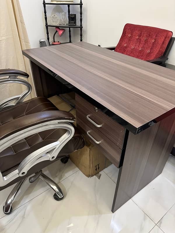 Office table and recliner chair 2