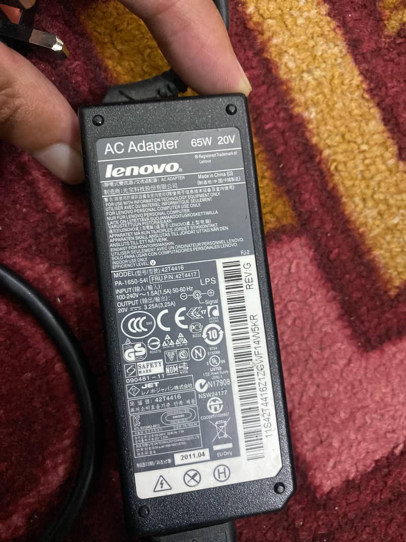 Lenovo thinkpad original charger 1