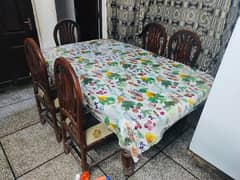 high quality wooden dining table with 6 chairs - 0,3,0,1,7,1,0,4,4,0,0