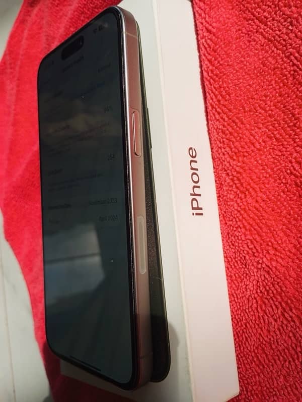 Apple Iphone 15 pro max 256 Natural Titanium LLA Factory unlocked 1