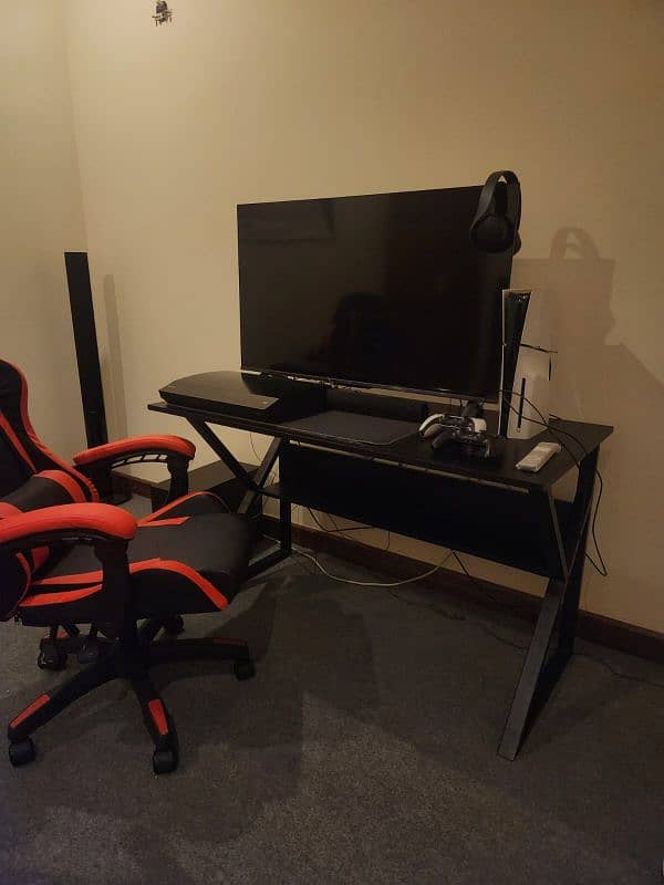 Gaming desk table study table computer table and chairs 5