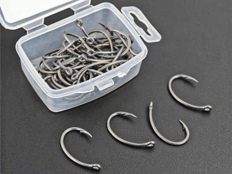 100 Fishing Hooks Machli Kanta Barbed High Carbon Stainless Steel No 4 0