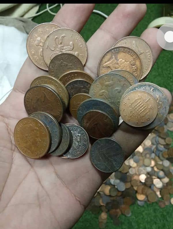 Mix British Pennies and old Different Coins per kg 3