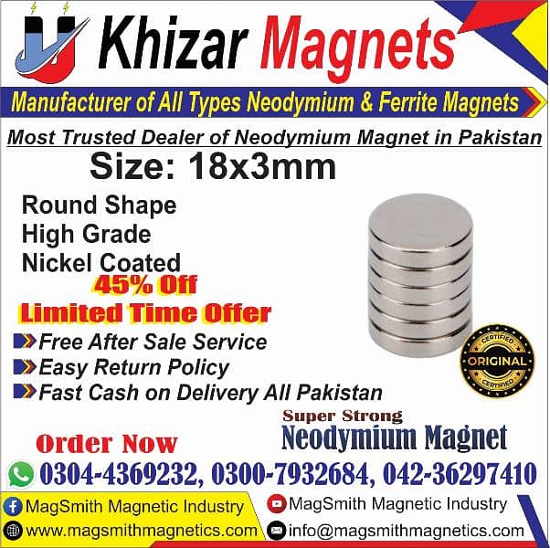 Strong Neodymium Magnets very huge variety available at good prices 10