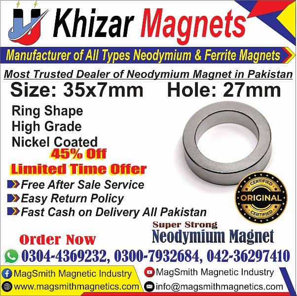 Strong Neodymium Magnets very huge variety available at good prices 12