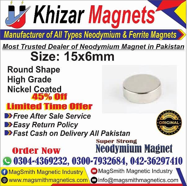 Strong Neodymium Magnets very huge variety available at good prices 16