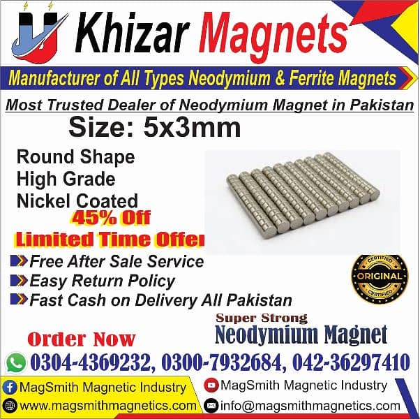 Strong Neodymium Magnets very huge variety available at good prices 17