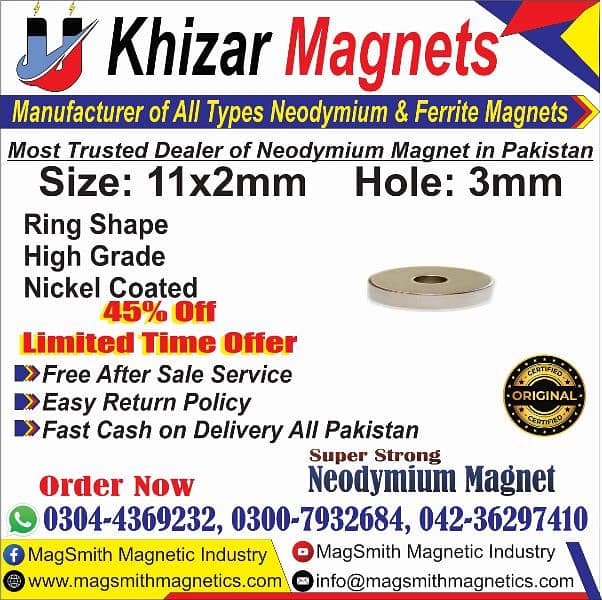 Strong Neodymium Magnets very huge variety available at good prices 18