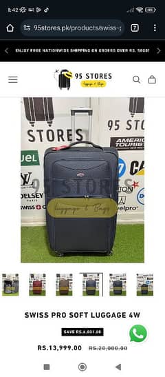original swisspro luggage bag