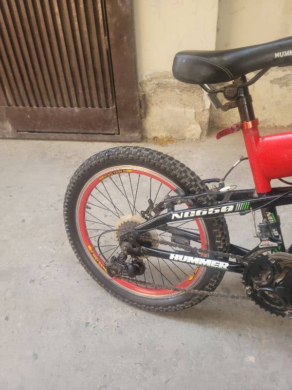 Folding and gear bicycle 8