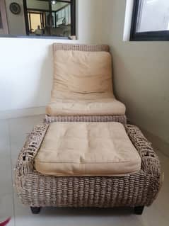 sofa with foot rest