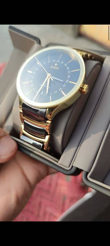 Rado Centrix Two-tone Gold/Black UTC Automatic Watch 0