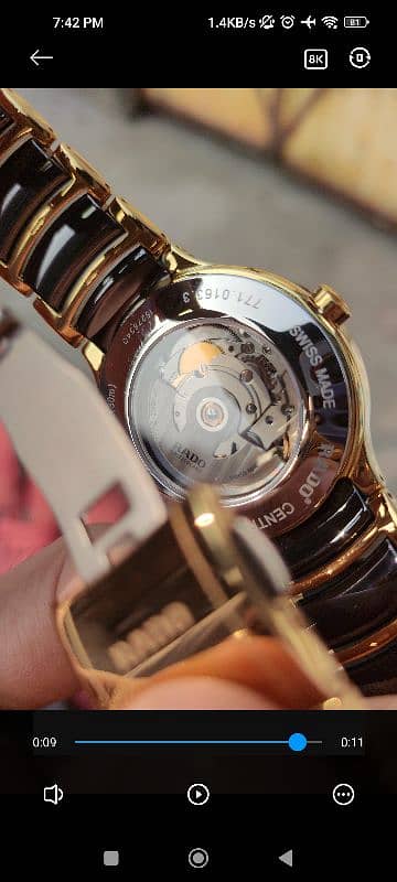 Rado Centrix Two-tone Gold/Black UTC Automatic Watch 1