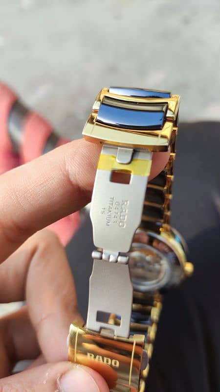 Rado Centrix Two-tone Gold/Black UTC Automatic Watch 3