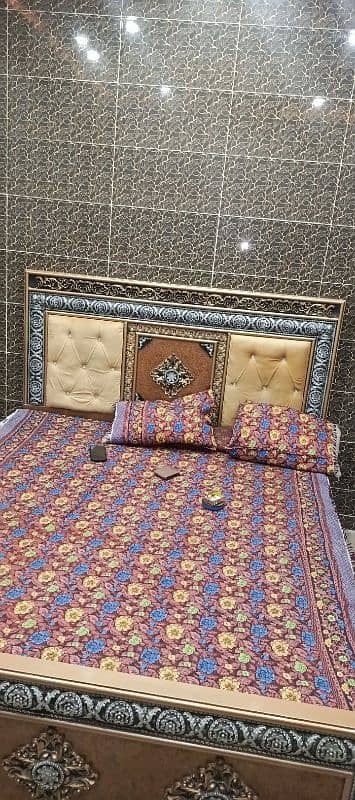 Double Bed Dressing Table with Matress 1
