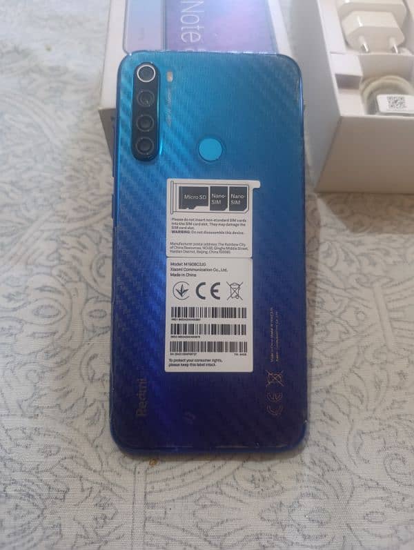 Redmi Note 8 (Box, Charger) 4GB+64GB PTA Approve 2