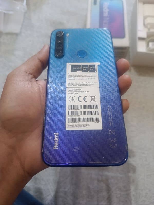 Redmi Note 8 (Box, Charger) 4GB+64GB PTA Approve 5