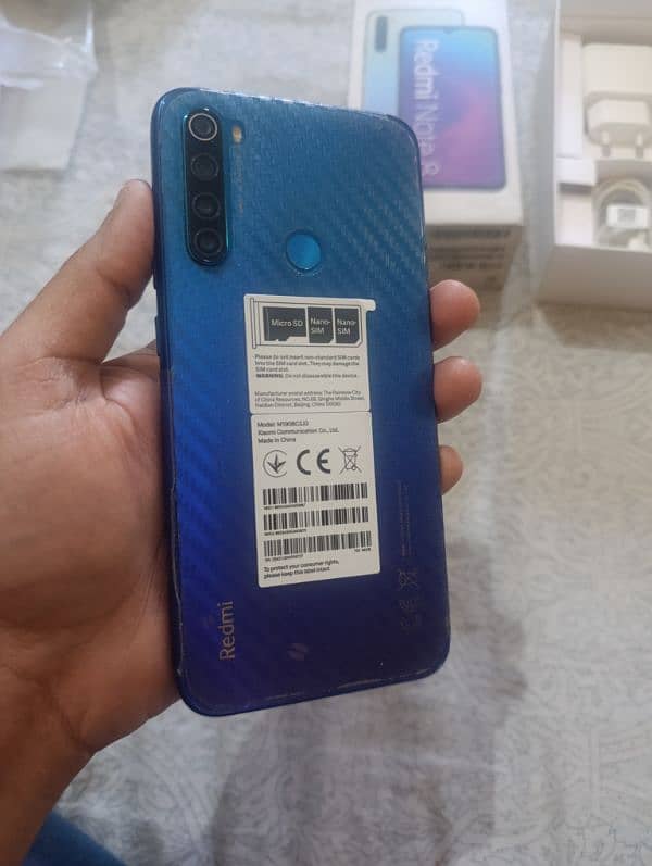 Redmi Note 8 (Box, Charger) 4GB+64GB PTA Approve 7