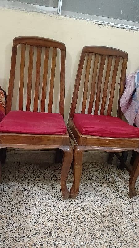 Wooden Dining Table 4 chairs 0