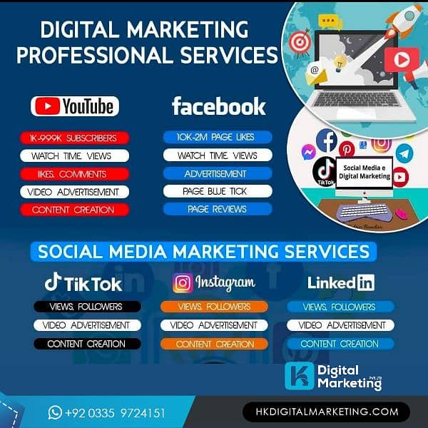 YouTube , TIKOK , FACEBOOK, INSTAGRAM ( MONETIZATION AND ALL SERVICES 19